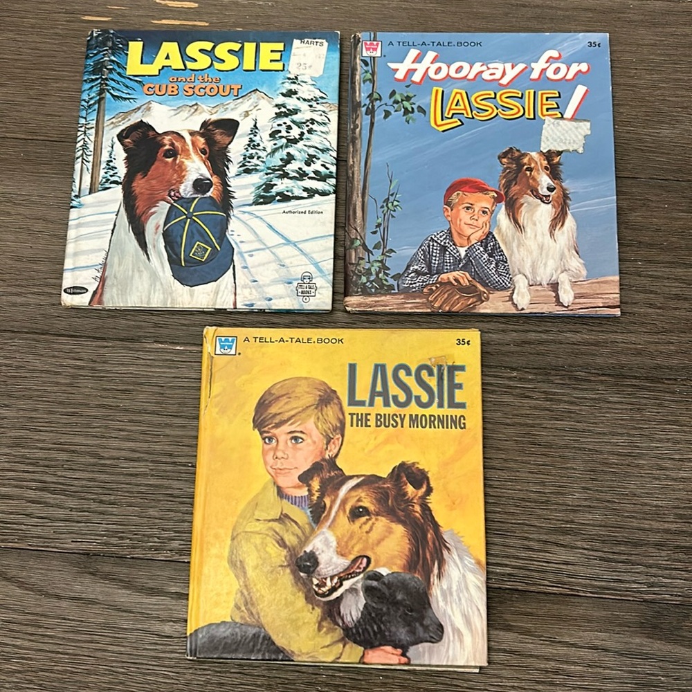 Vintage Whitman tell a tale children’s books Lassie 3 books included